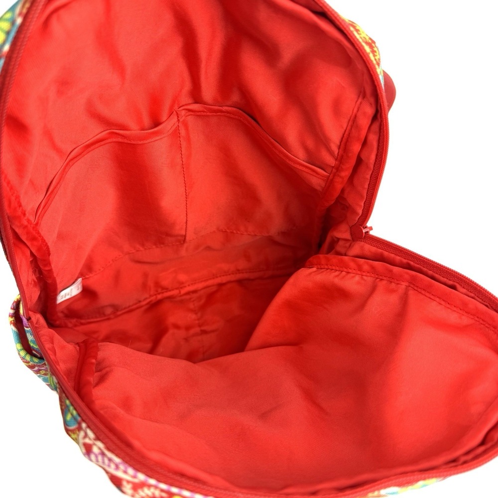 Vera Bradley Paisley In Paradise Lighten Up Backpack Canvas Boho Colorful Spring - Picture 6 of 9